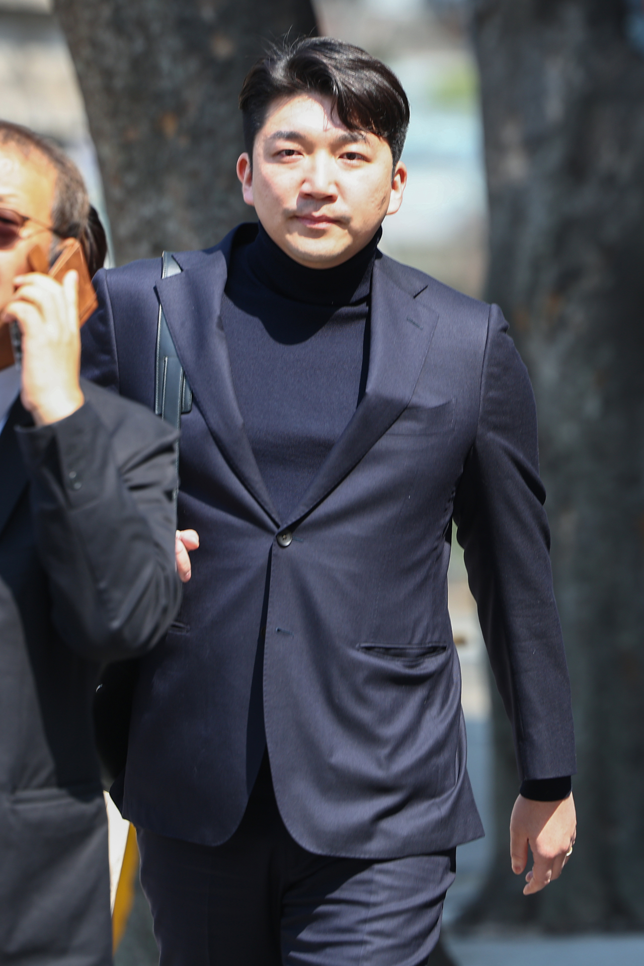 최형록 발란 대표가 3일 서울 서초구 서울회생법원에서 열리는 기업회생신청 대표자 심문기일에 출석하고 있다. [연합]