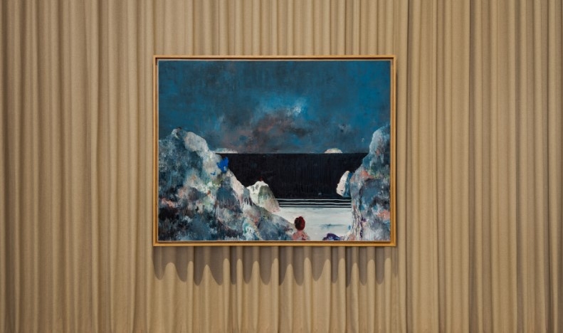 Installation view of the painting "Grand View" by Harold Ancart at APMA Cabinet in Seoul