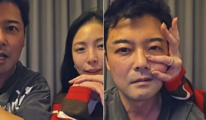 지난 5일 SNS에서 취중 라이브 방송을 한 방송인 전현무와 가수 보아.  [전현무 SNS]