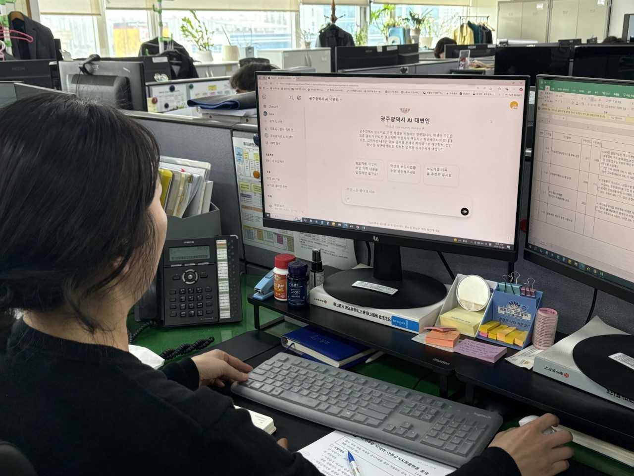 광주시가 AI직원 1호 ‘AI 당지기’에 이은 2호 ‘AI 대변인’을 도입했다.