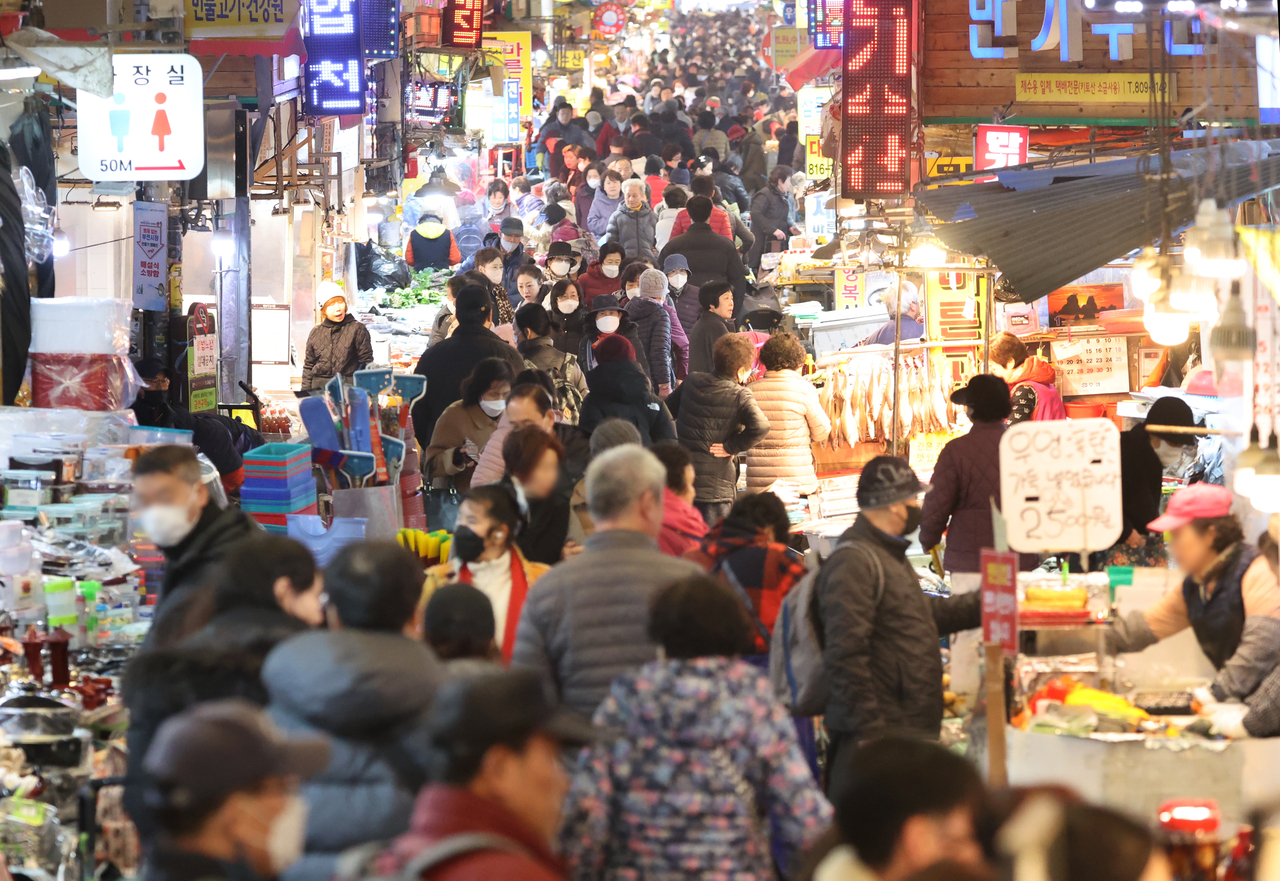 부산 부산진구 부전시장. <연합뉴스>
