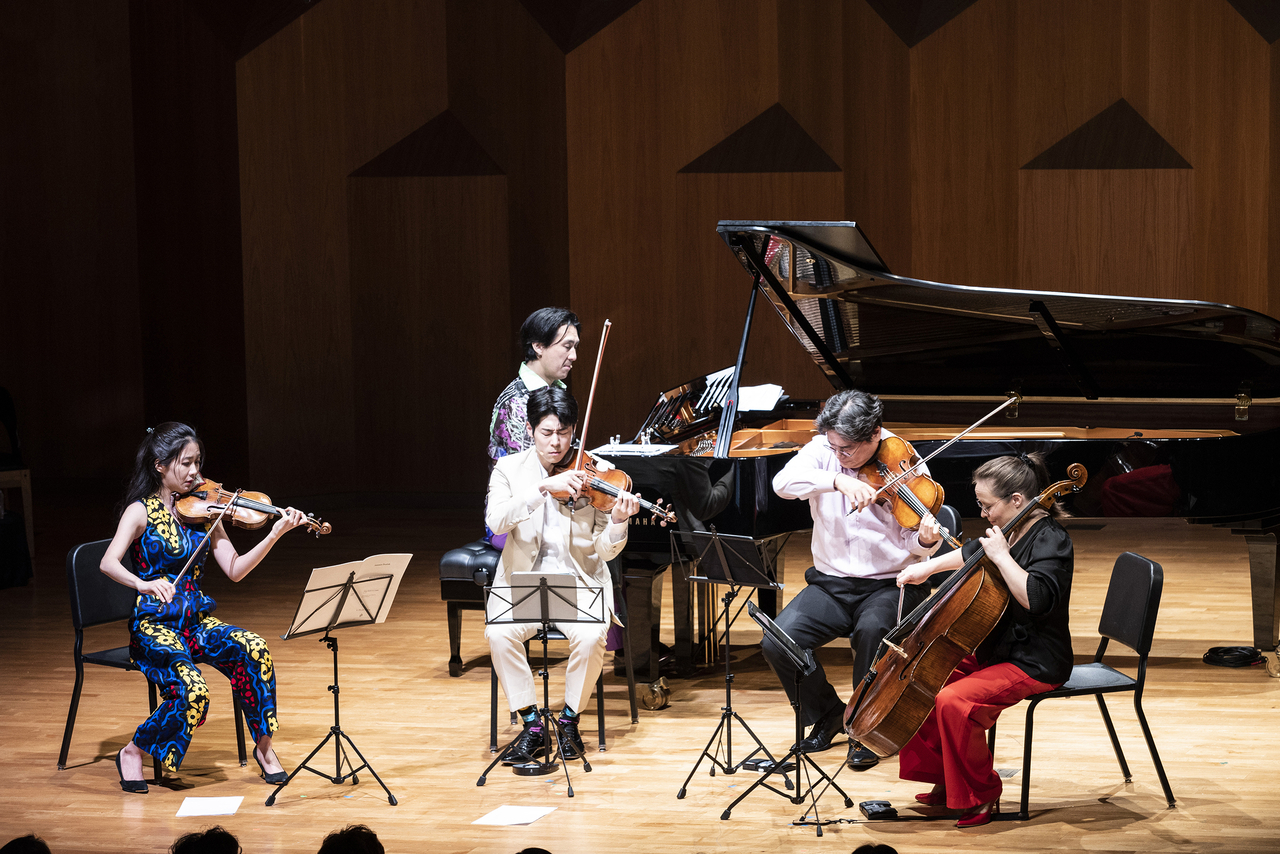 Musicians perform at last year's family concert of the Seoul Spring Festival of Chamber Music, at the Seoul Arts Center, May 4, 2024. (SSF)