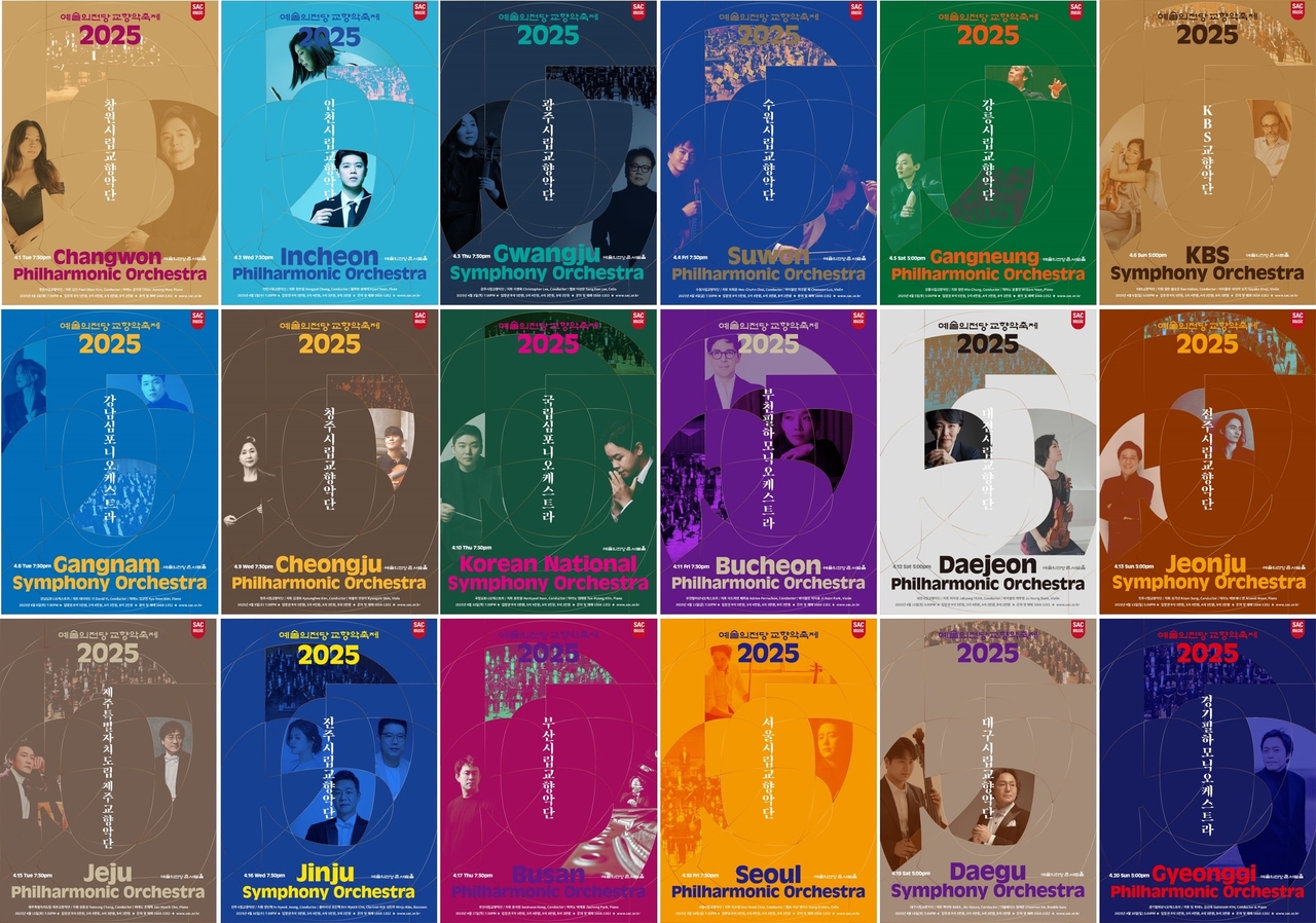 Posters for the Seoul Arts Center's Orchestra Festival (SAC)