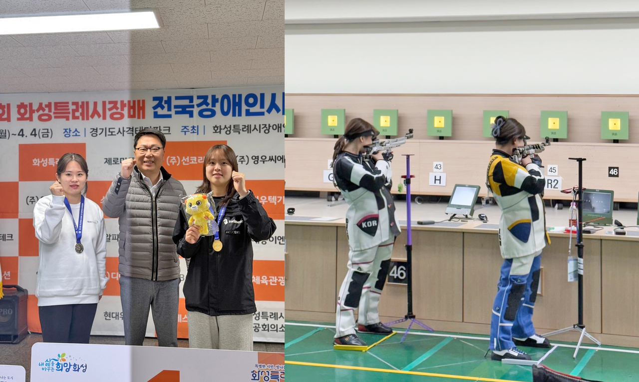 경북전문대학교 사격선수단  정다인 선수가  총 3개 종목에서 입상하는 성과를 거뒀다.(경북전문대 제공)