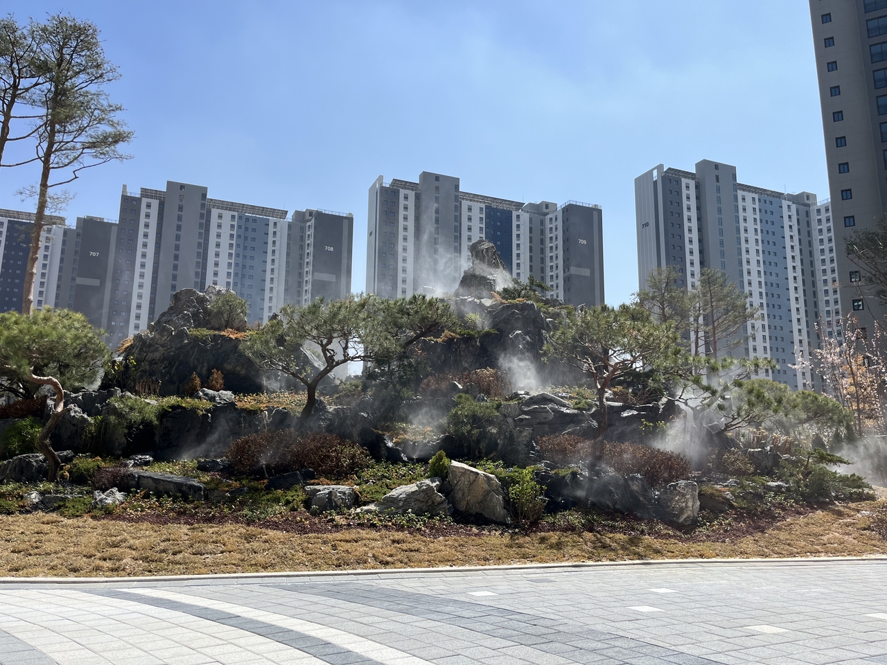 오송역 서한이다음 노블리스 단지조경 전경.[서한 제공]