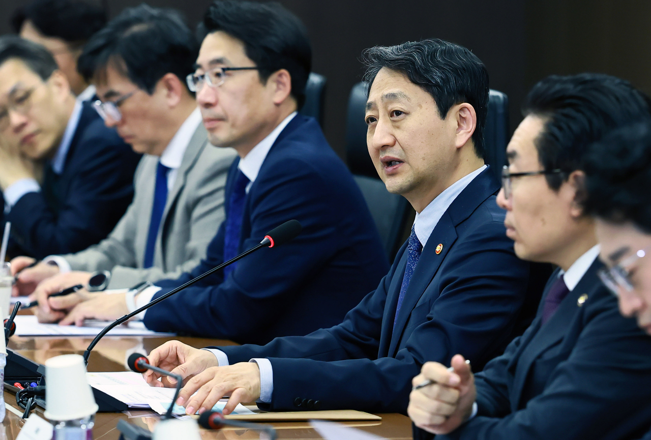 Industry Minister Ahn Duk-geun is seen in this Monday photo. (Ministry of Trade, Industry and Energy)