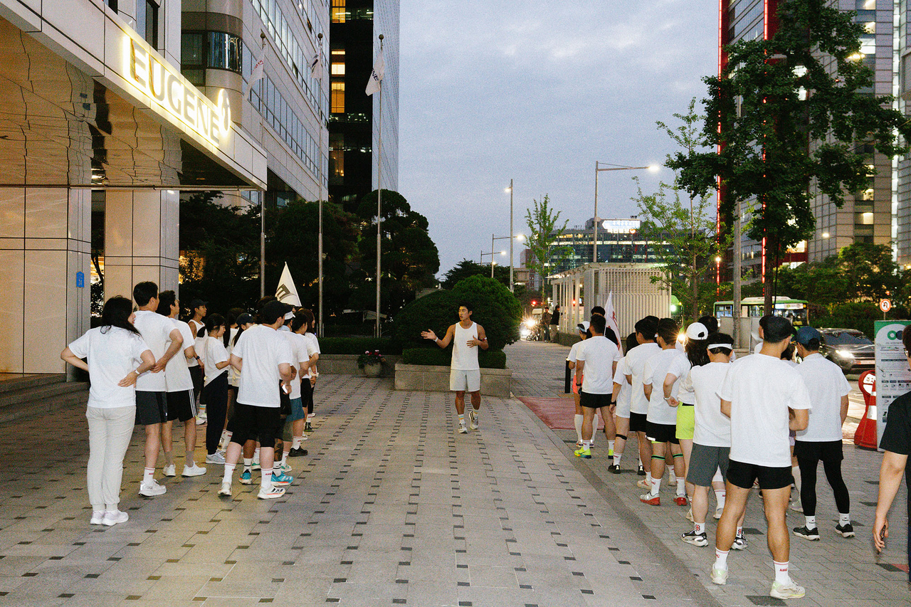 지난해 진행된 유진러닝크루(ERC : Eugene Running Crew) 클래스 모습  [유진투자증권 제공]