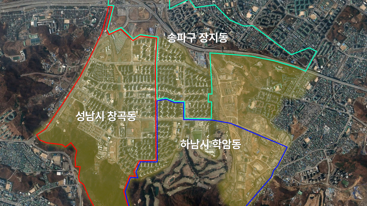 위례신도시 전경 [이건욱 PD]