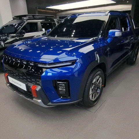 KG Mobillty's Musso EV (Kan Hyeong-woo/The Korea Herald)