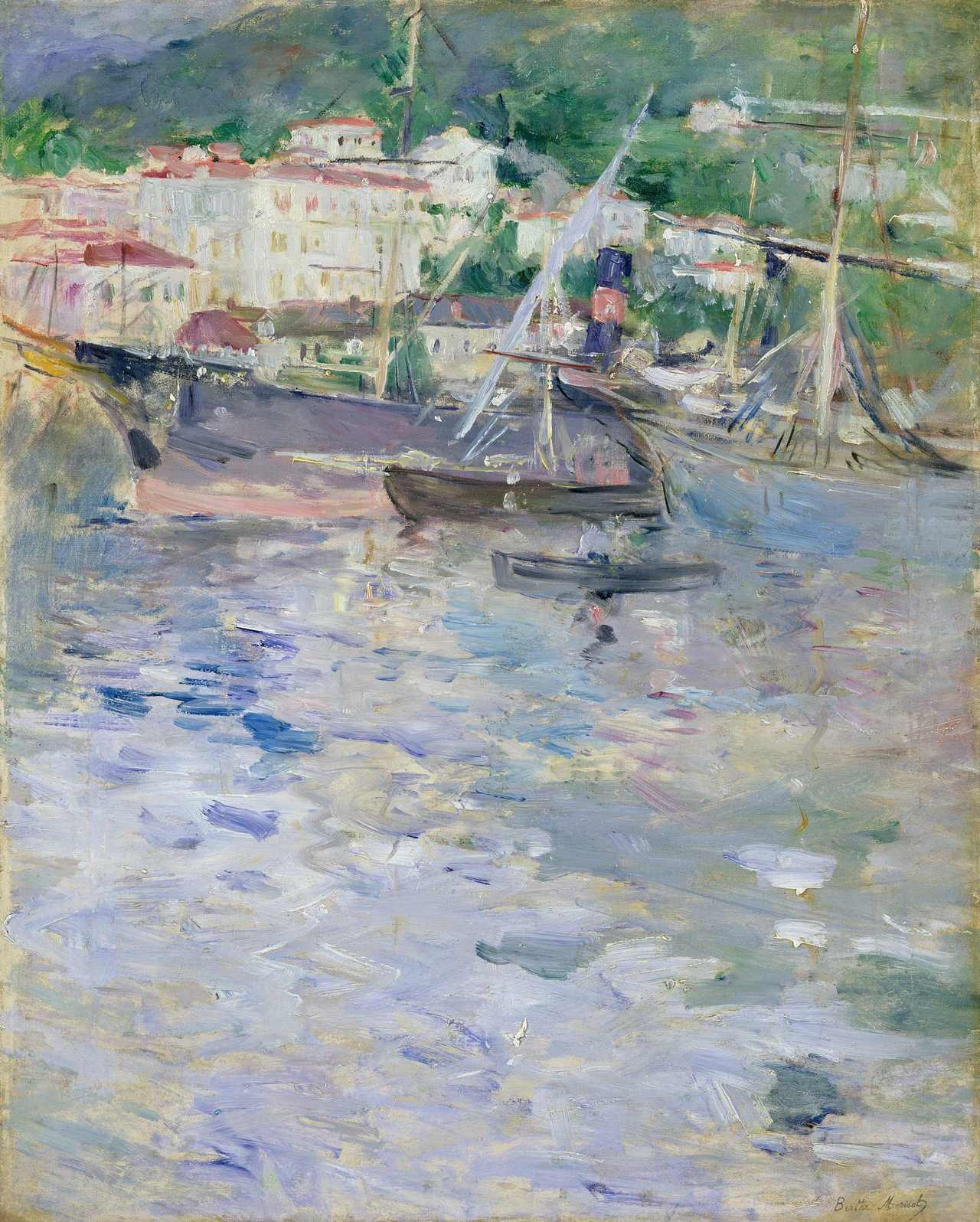 베르트 모리조, 니스의 항구, 1882, 캔버스에 유채, 53x43cm, 마르모탕 모네 미술관