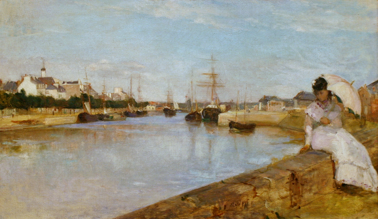 베르트 모리조, 로리앙 항구, 1869, 캔버스에 유채, 43.5x73cm, 내셔널 갤러리 오브 아트