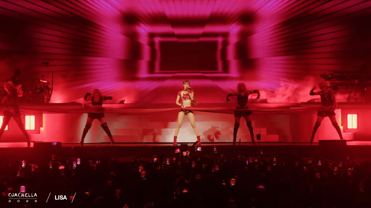 Lisa performs on the Sahara Tent stage at the Coachella Valley Music and Arts Festival in Indio, California, Friday. (Coachella's YouTube)