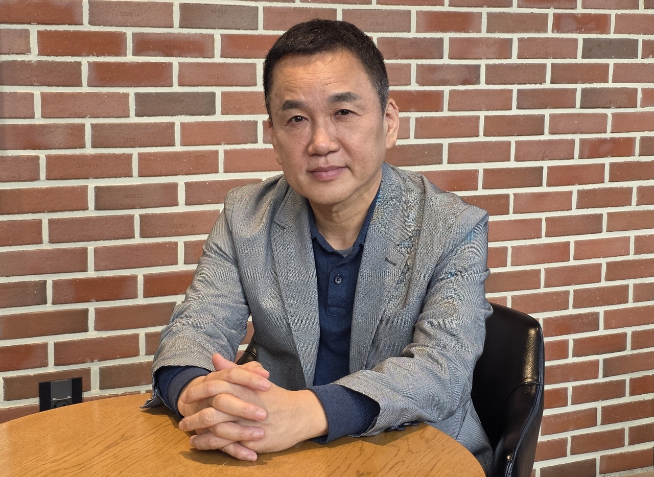 전진하 엠투엠 회장이 지난 10일 서울 강남구의 한 카페에서 헤럴드경제와 인터뷰를 하고 있다.  권제인 기자