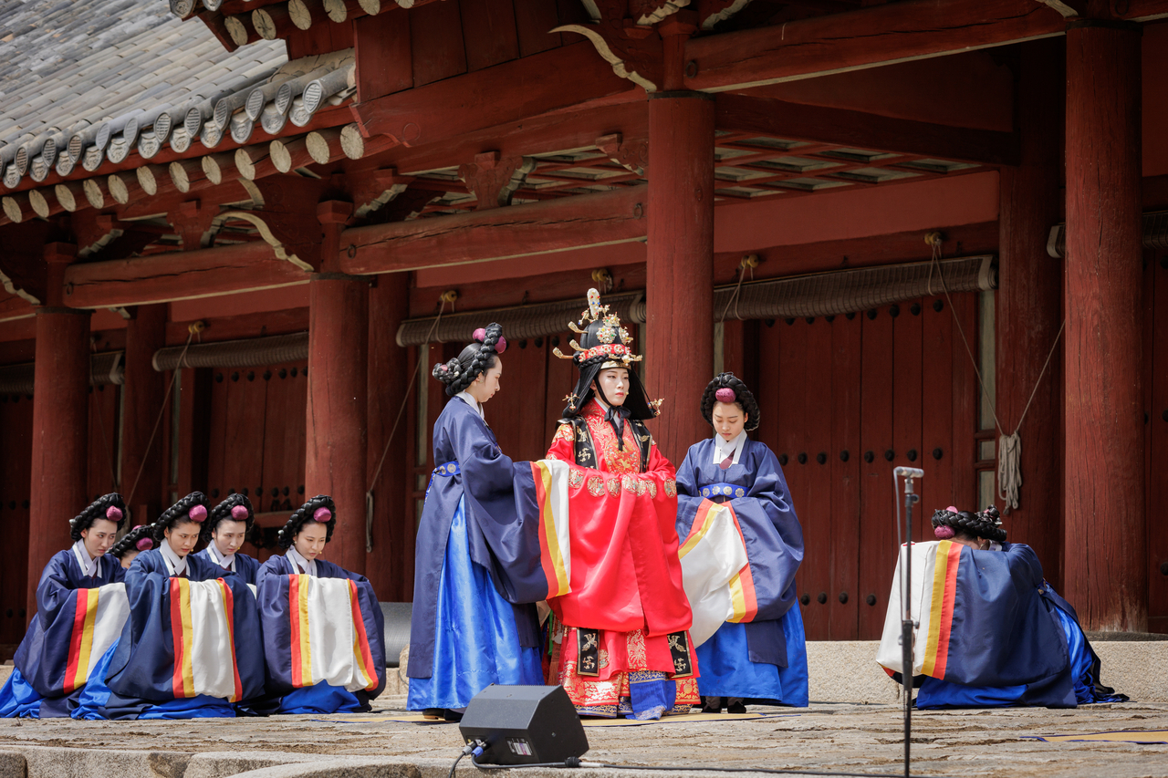 “The Queen’s Story” at the royal shrine Jongmyo in April 2024 (Korea Heritage Service)
