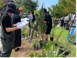 경의선 가드닝 클럽 활동 모습. [서울시 제공]
