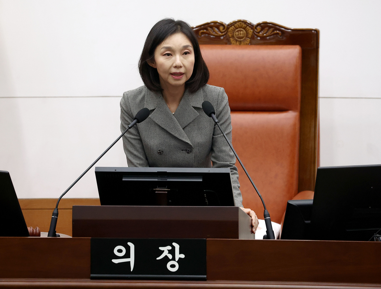 최호정 서울시의회 의장 <저작권자(c) 연합뉴스, 무단 전재-재배포, AI 학습 및 활용 금지>