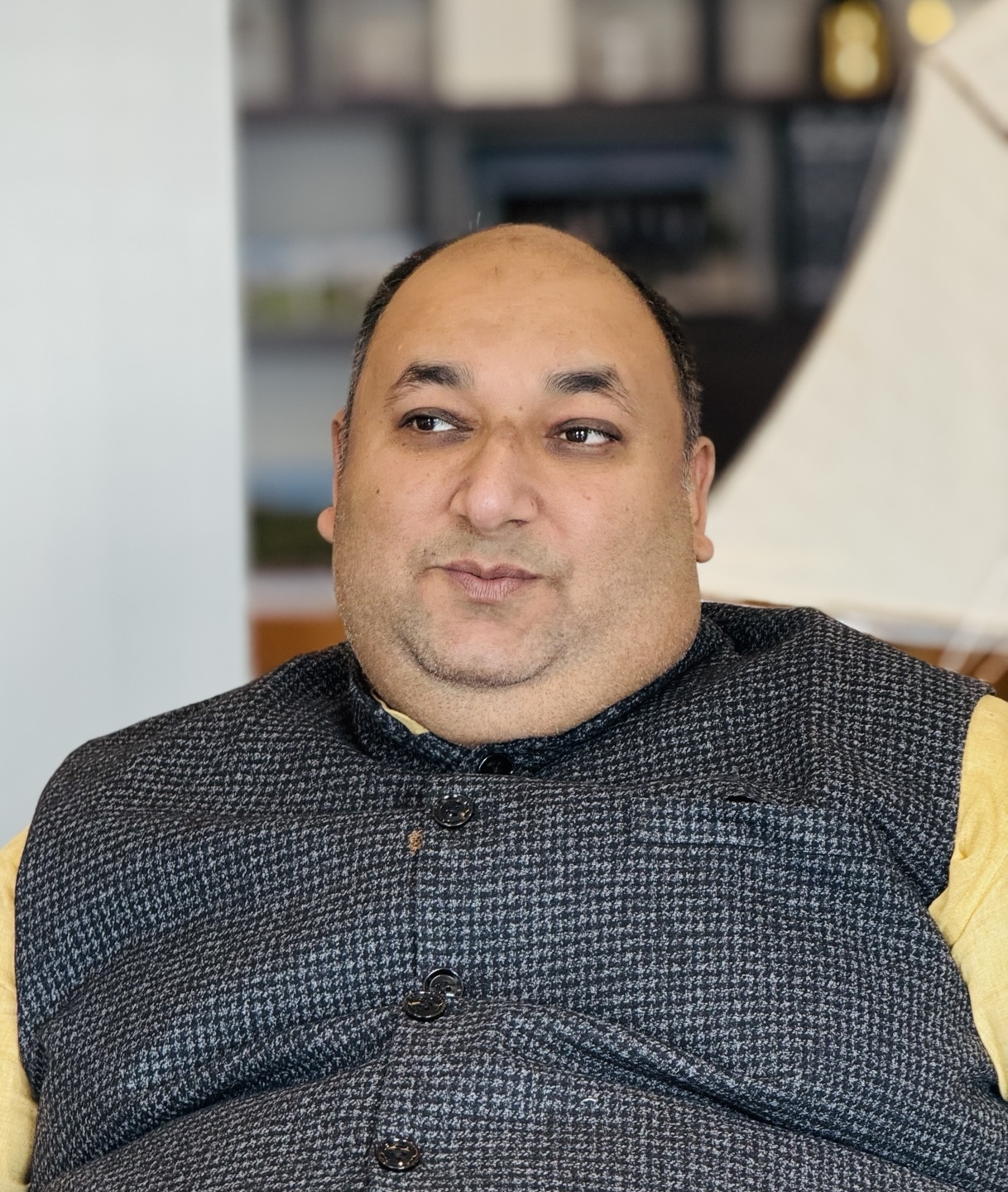 Heero Hito, Buddhist leader and adviser at the Subharti School of Buddhist Studies in Meerut, Uttar Pradesh, India, speaks in an interview with The Korea Herald at Herald Square in Yongsan-gu on Friday. (Sanjay Kumar/ The Korea Herald)