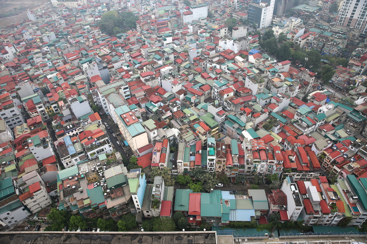 A general view of the city of Hanoi, Vietnam, April 7 (EPA)