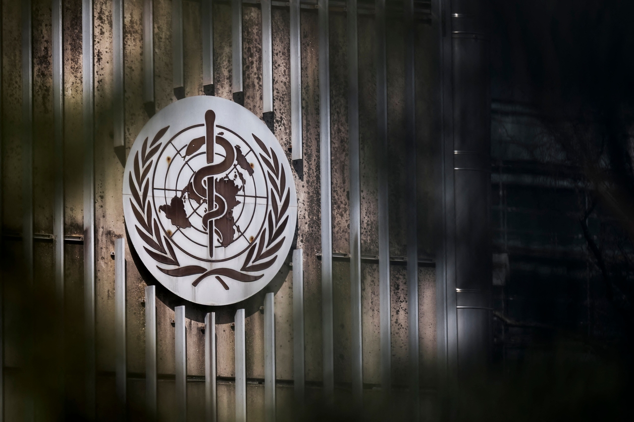 A sign for the World Health Organization is displayed at the headquarters in Geneva on March 13. AFP-Yonhap
