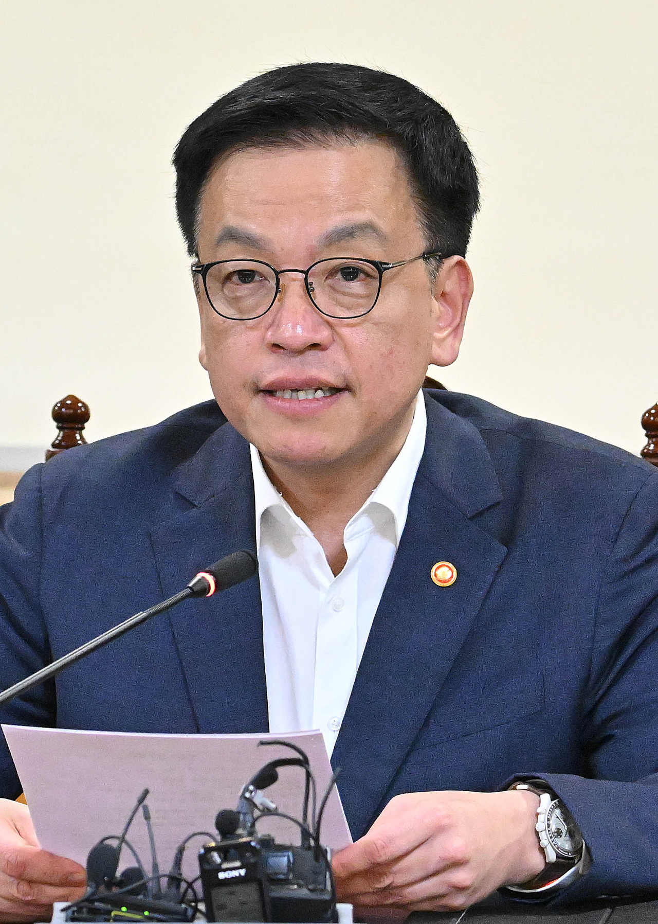 최상목 경제부총리 겸 기획재정부 장관이 이달 3일 오전 서울 중구 은행회관에서 열린 거시경제·금융현안 간담회에서 모두발언을 하고 있다. 임세준 기자