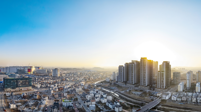 < 반도건설 ‘고덕 유보라 더 크레스트’ 단지 전경사진>