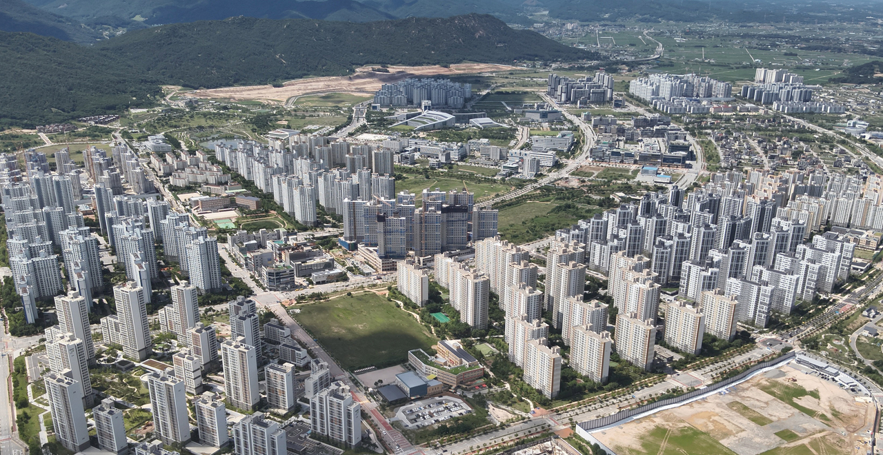 충남 내포신도시 전경.
