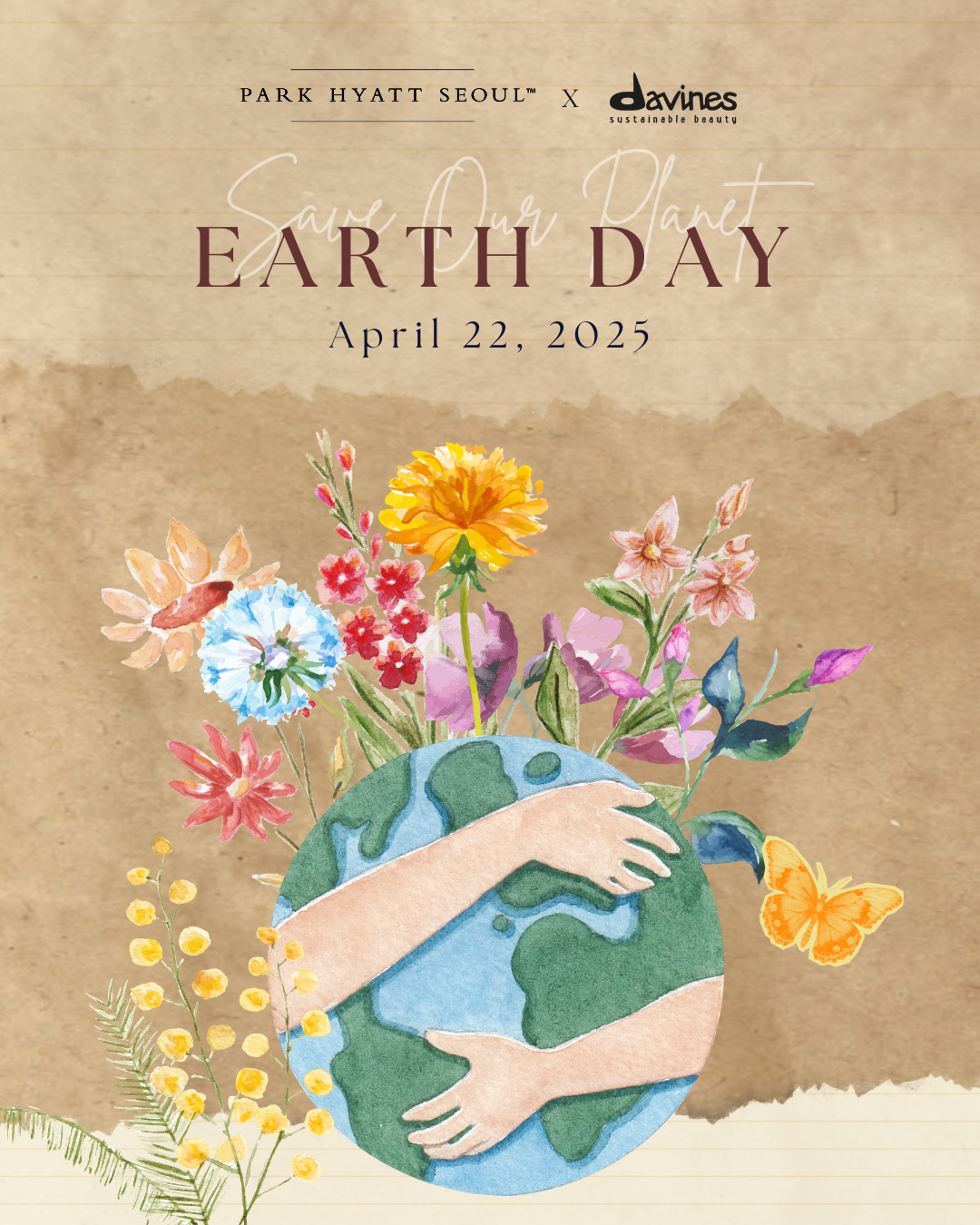 Promotional image for Earth Day campaign (Park Hyatt Seoul)