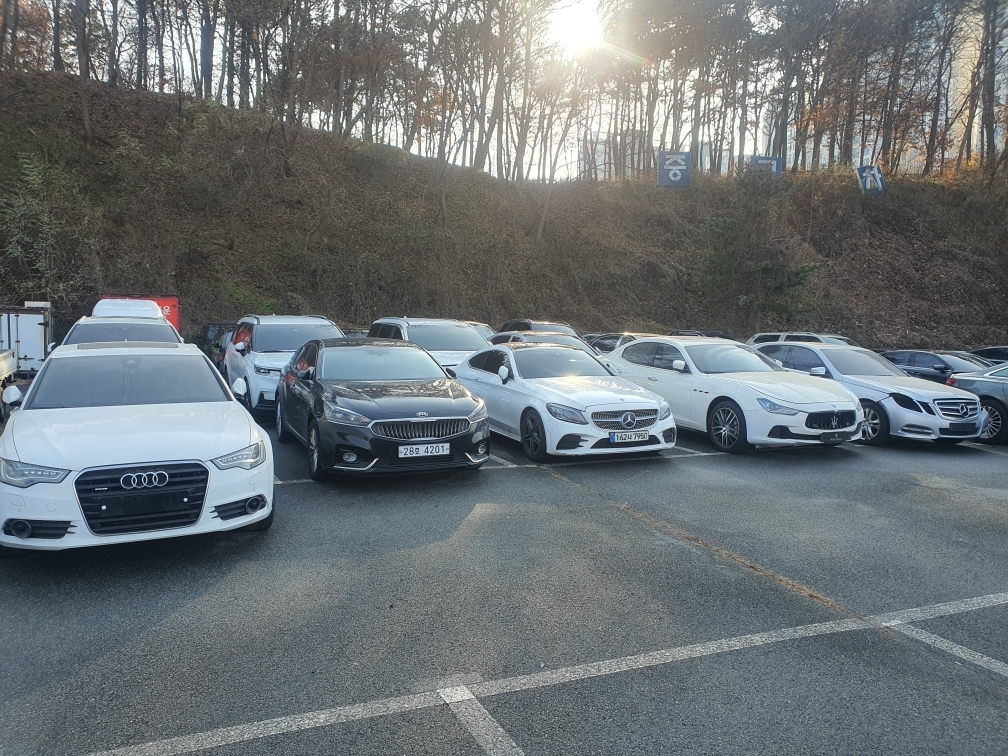 17일 경찰은 대포차량을 대량으로 국내에 불법 유통한 일당 40여명을 검거했다고 밝혔다. 사진은 압수된 대포차량. [서울경찰청 제공]