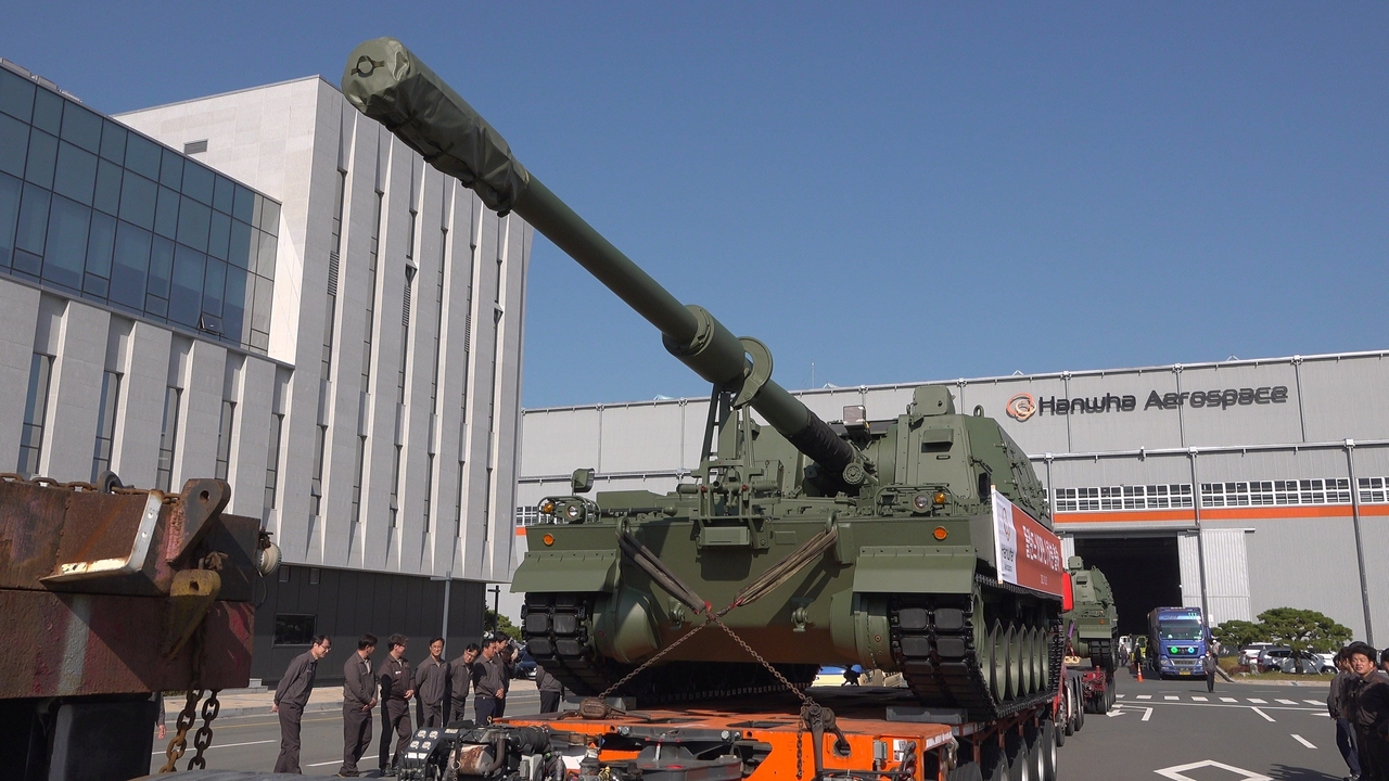 Hanwha Aerospace's K9 self-propelled howitzer (Hanwha Aerospace)
