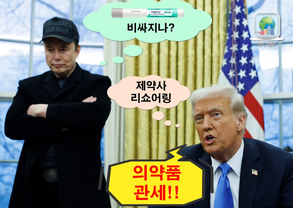 머스크도 살 빼려면 ‘친구’ 트럼프 탓 더 비싼 값 치를 수도…의약품 관세戰 ‘개봉박두’, 투자 전략은? [신동윤의 투자,지정학]