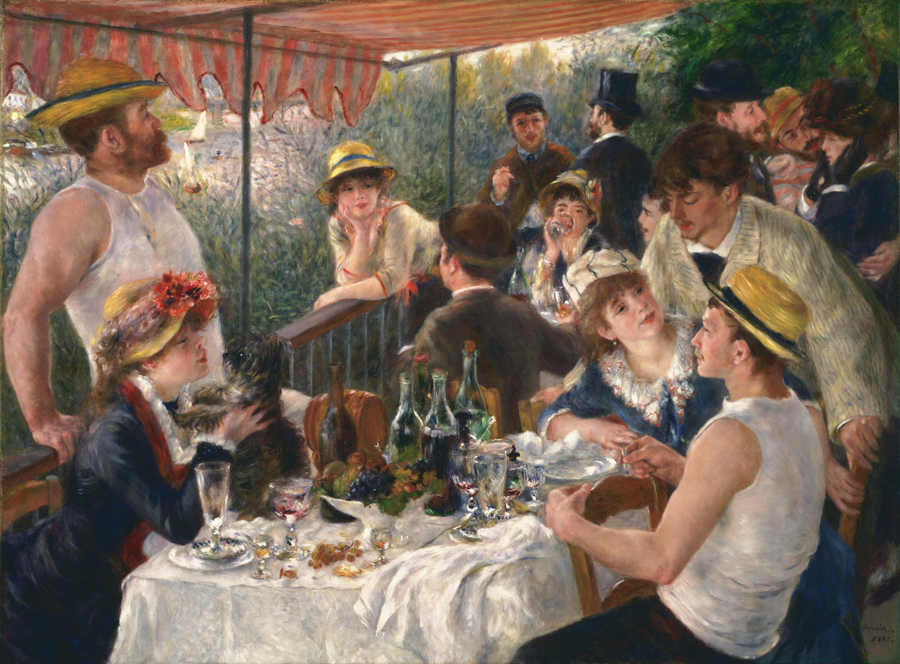 오귀스트 르누아르, 보트 파티에서의 점심 식사, 1880~1881, 캔버스에 유채, 130.2x175.6cm, 필립스 컬렉션