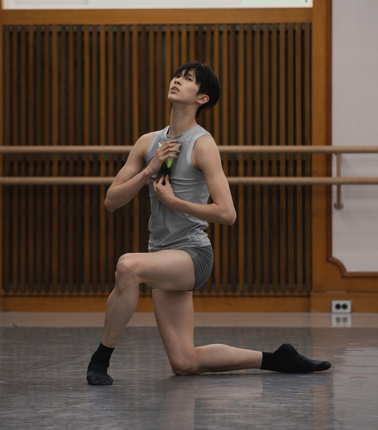 Jeon Min-chul rehearses for “Giselle." (Universal Ballet)
