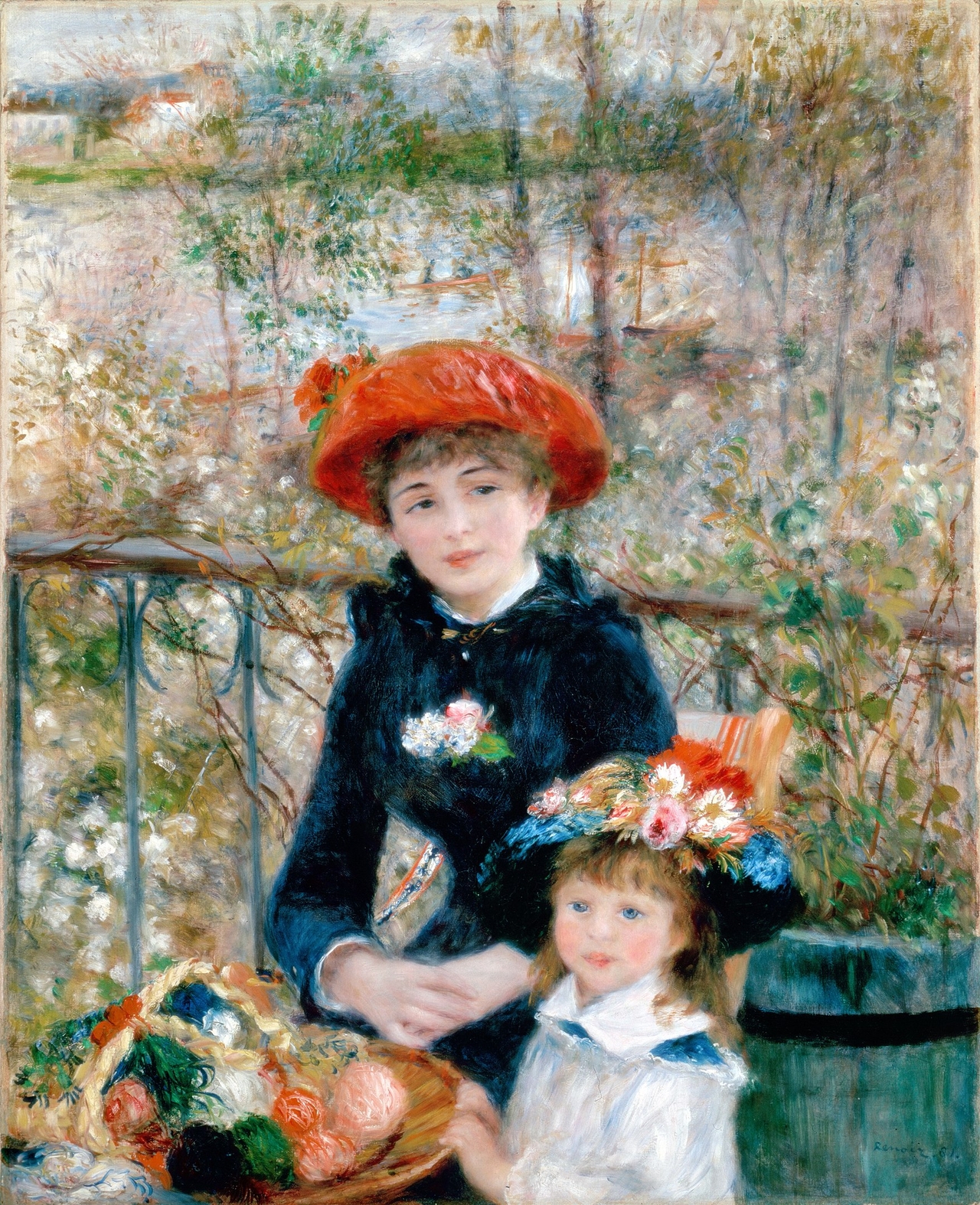 오귀스트 르누아르, 테라스에서, 1881, 캔버스에 유채, 100x80cm, 시카고 아트 인스티튜드