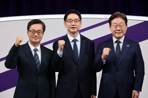 이재명·김경수·김동연 출마 비전은?…민주당, 대선 경선 후보 첫 TV 토론회
