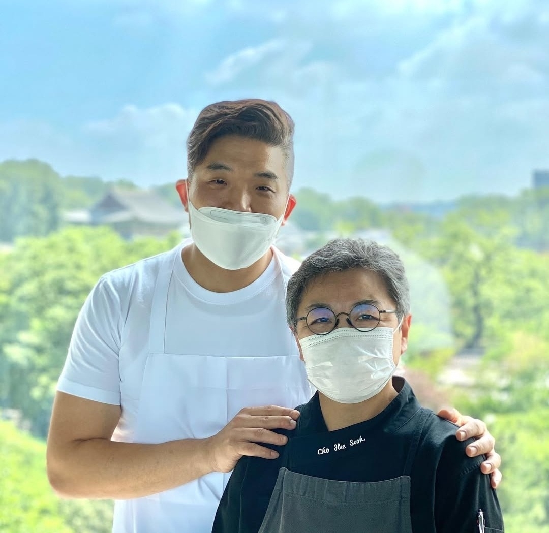 조희숙 셰프와 모수의 안성재 셰프. 인스타그램