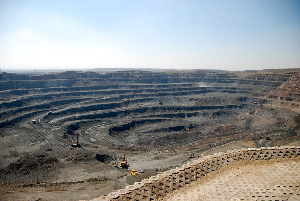 Heavy equipment is seen at a rare earth mine in Bayan Obo in Inner Mongolia, China, one of the largest deposits of rare earth metals found in the world. (Getty Images)