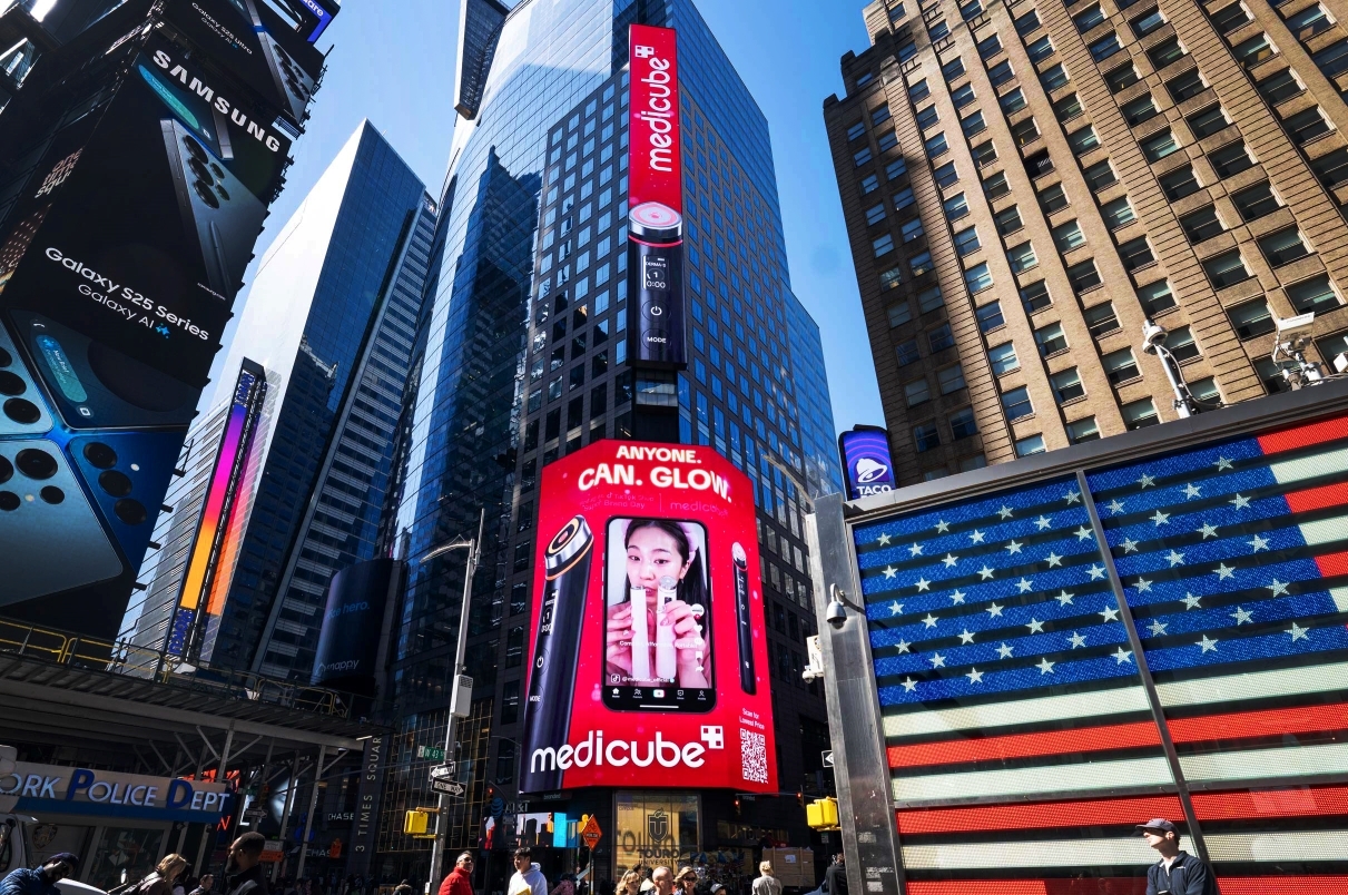 APR’s Medicube products featured on digital billboard in New York’s Times Square (APR)
