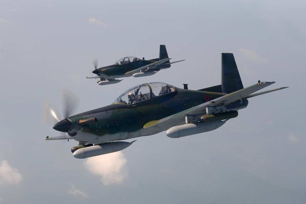This photo shows the KA-1 light attack aircraft. (defense ministry)