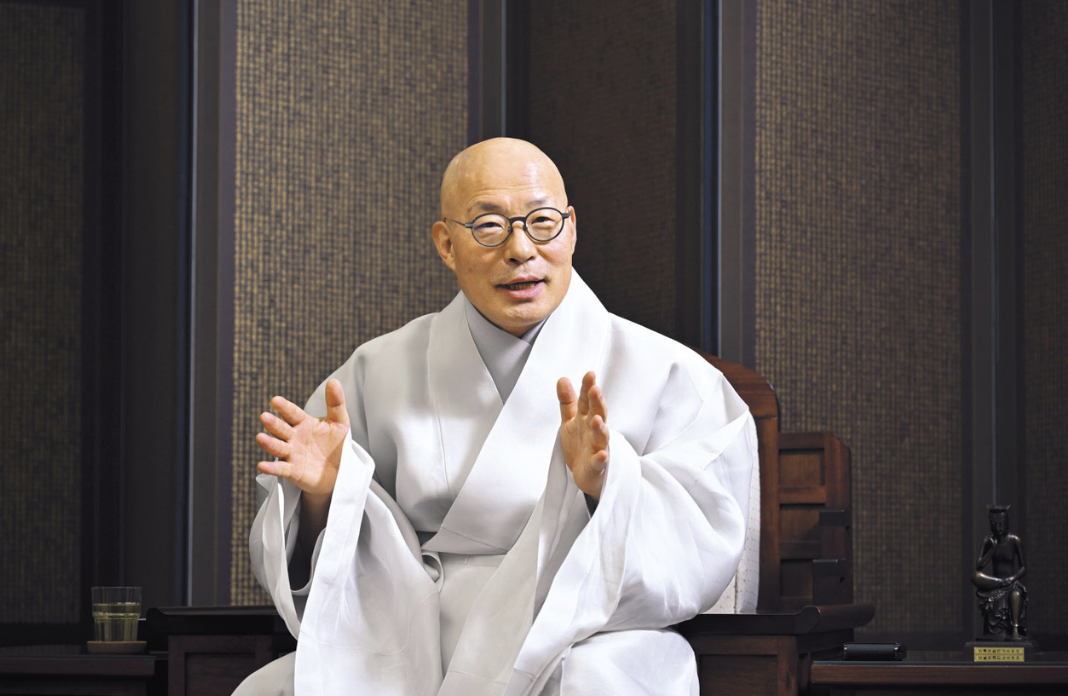 대한불교조계종 총무원장 진우스님. 임세준 기자
