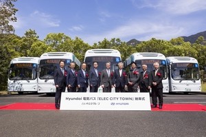 [Photo News] Hyundai EV buses for Japan’s UNESCO island