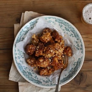 57. Dakgangjeong (Deep-fried and braised chicken)