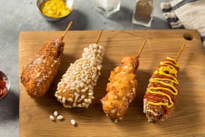 84. Gamja hot dog (Korean corn dogs)