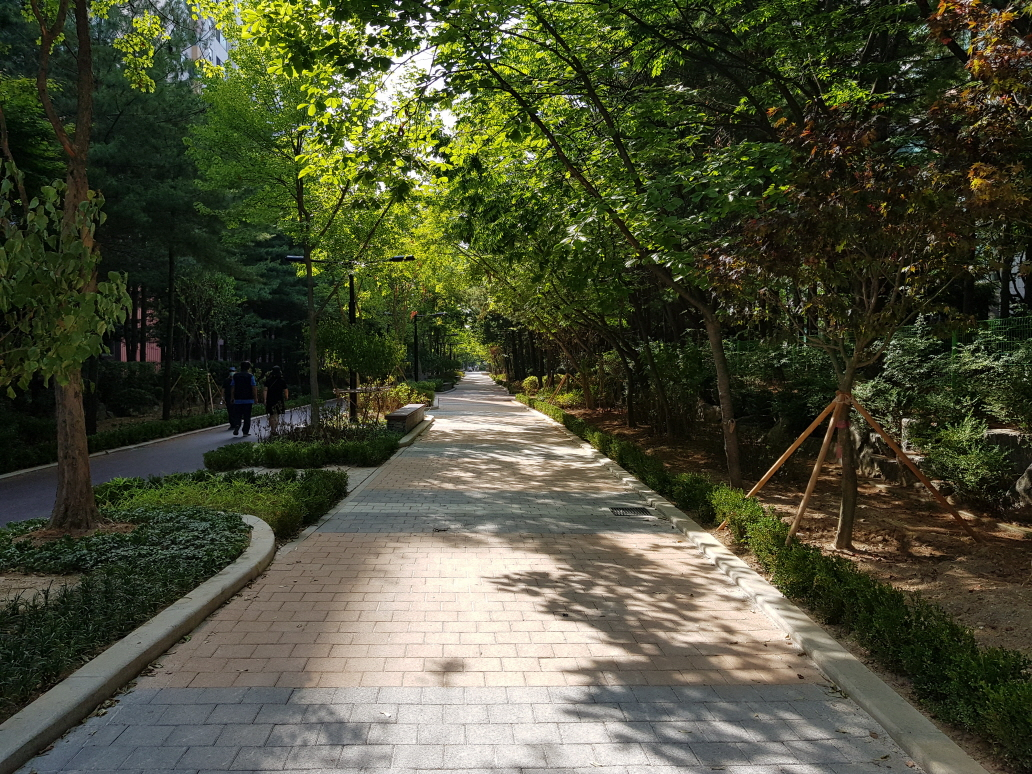 한 아파트 단지의 산책로.[헤럴드DB]