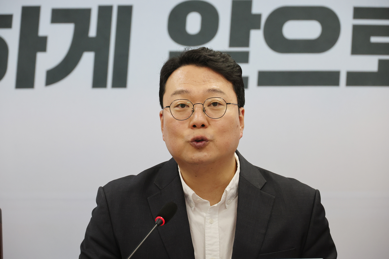 천하람 개혁신당 대표 권한대행 겸 원내대표. [연합]