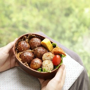 Beef-wrapped rice balls