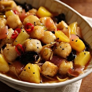 Sweet and sour tofu