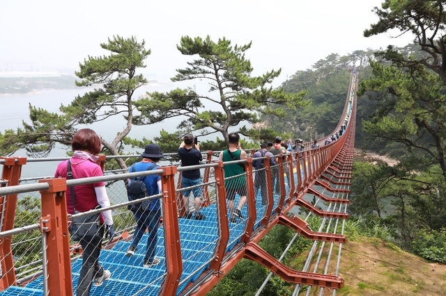 Daewangam Suspension Bridge in Ulsan (Ulsan Metropolitan City Office)