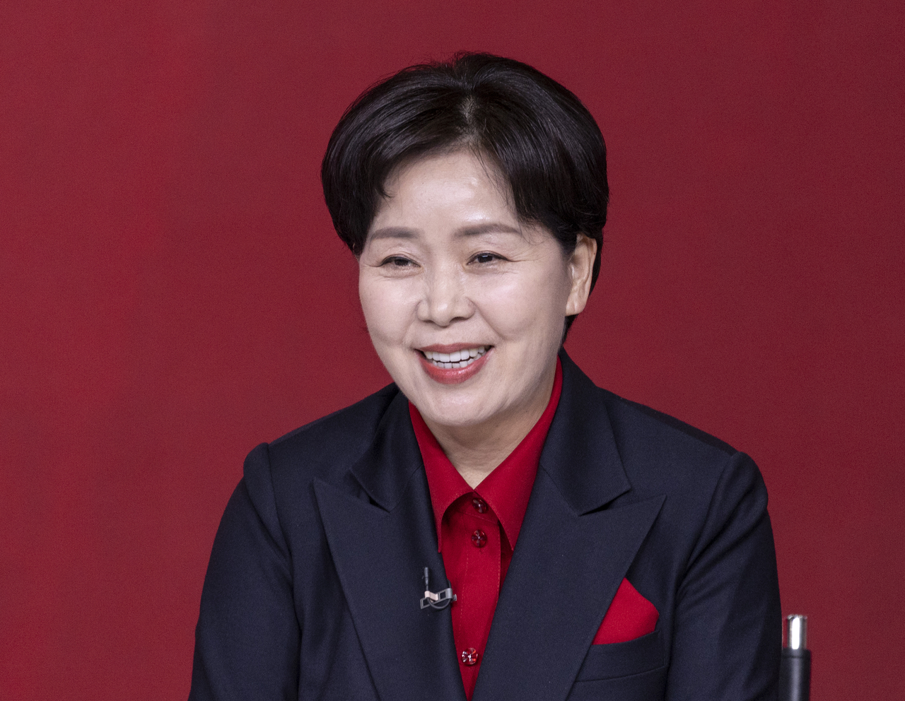 지난 19일 서울 강서구 ASSA아트홀에서 열린 국민의힘 제21대 대통령 후보자 1차 경선 토론회에서 A조 양향자 후보가 발언하고 있다. [연합]