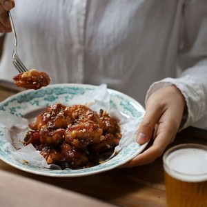 Dakgangjeong (sweet and spicy fried chicken)