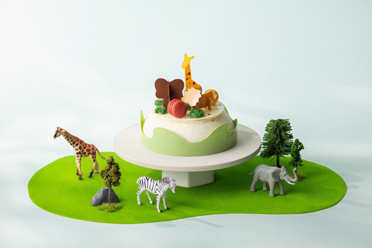 Jardin d'Hiver's animal-themed vanilla cake (Sofitel Ambassador Seoul)